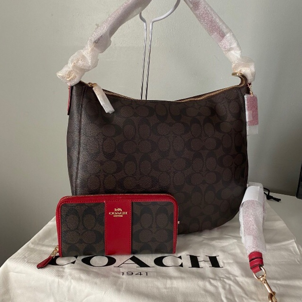 Coach hobo bag and matching wallet